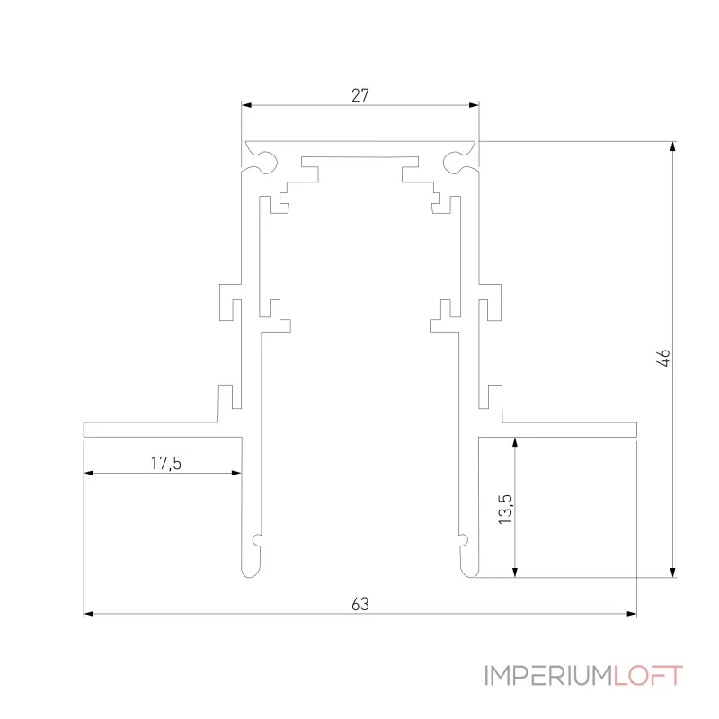 Встраиваемый шинопровод ГКЛ 12,5мм Elektrostandard Slim Magnetic a067494 Встраиваемый шинопровод ГКЛ 12,5мм Elektrostandard Slim Magnetic a067494