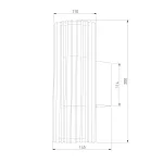 Уличный настенный светильник Elektrostandard Entero 35189/W