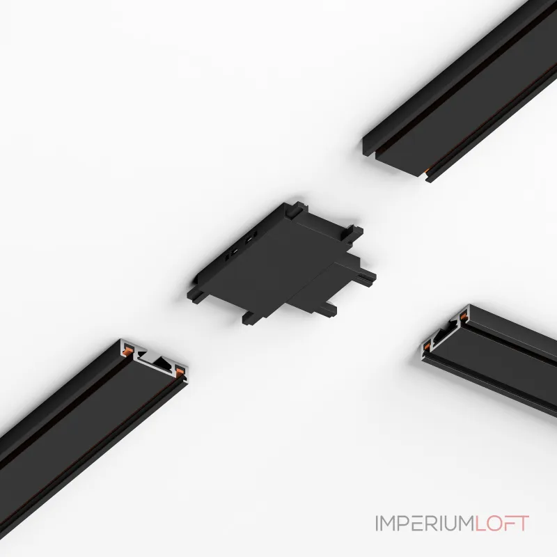 Четырёхсторонний соединитель для накладного шинопровода чёрный Elektrostandard flat magnetic a063738 Четырёхсторонний соединитель для накладного шинопровода чёрный Elektrostandard flat magnetic a063738