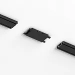 Четырёхсторонний соединитель для накладного шинопровода чёрный Elektrostandard flat magnetic a063738