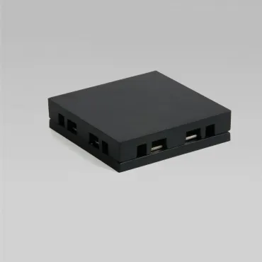 Четырёхсторонний соединитель для накладного шинопровода чёрный Elektrostandard flat magnetic a063738 Четырёхсторонний соединитель для накладного шинопровода чёрный Elektrostandard flat magnetic a063738
