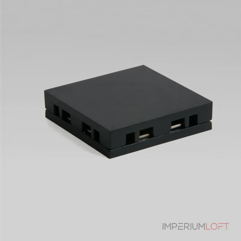 Четырёхсторонний соединитель для накладного шинопровода чёрный Elektrostandard flat magnetic a063738 Четырёхсторонний соединитель для накладного шинопровода чёрный Elektrostandard flat magnetic a063738