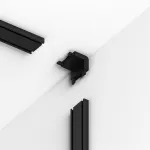 Коннектор угловой внутренний для накладного шинопровода черный Elektrostandard flat magnetic a063737