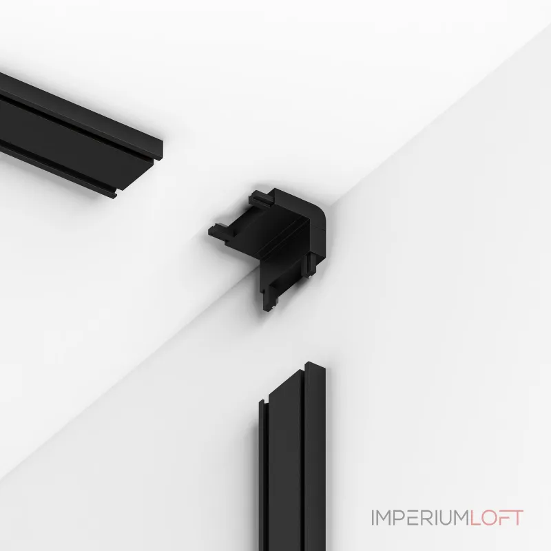 Коннектор угловой внутренний для накладного шинопровода черный Elektrostandard flat magnetic a063737