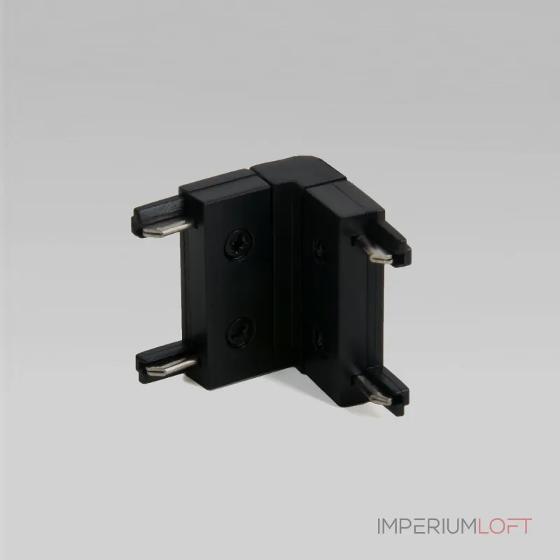 Коннектор угловой внутренний для накладного шинопровода черный Elektrostandard flat magnetic a063737