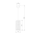 Уличный подвесной светильник Elektrostandard Entero 35189/H