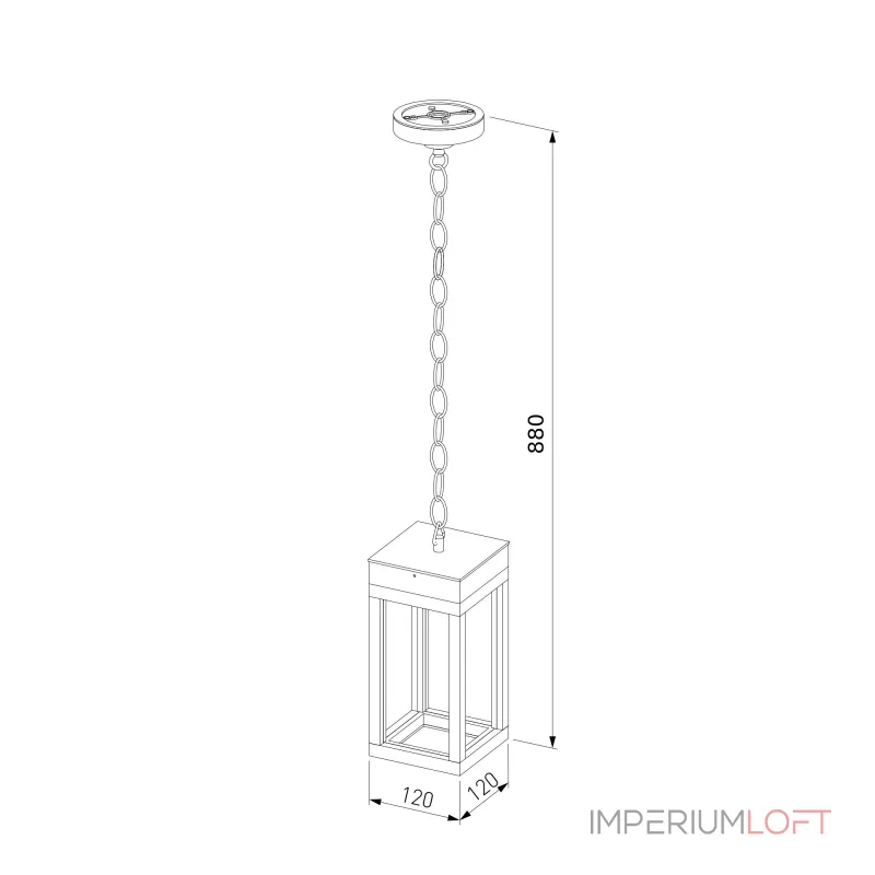 Уличный подвесной светильник Elektrostandard Frame 1528 TECHNO LED