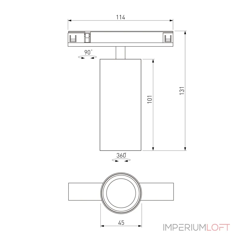 Трековый светильник Elektrostandard Line Magnetic 85525/01
