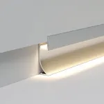 Алюминиевый профиль для плинтуса под светодиодную ленту Elektrostandard ll-2-alp021 a066618