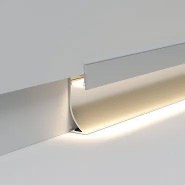 Алюминиевый профиль для плинтуса под светодиодную ленту Elektrostandard ll-2-alp021 a066618