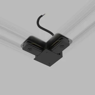 Соединитель электрический коннектор угловой с вводом питания для однофазного шинопровода Elektrostandard Basic System a071303 Соединитель электрический коннектор угловой с вводом питания для однофазного шинопровода Elektrostandard Basic System a071303