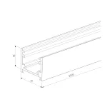 Шинопровод накладной титан Elektrostandard Line Magnetic Titan 2м 85227/00