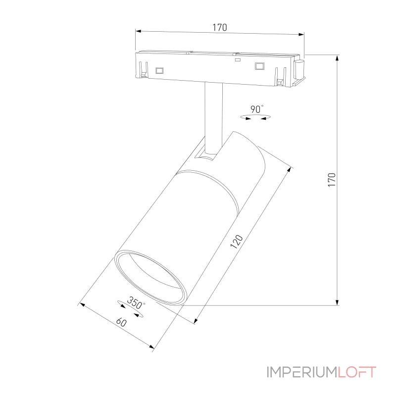 Трековый светильник Elektrostandard Slim Magnetic a059185