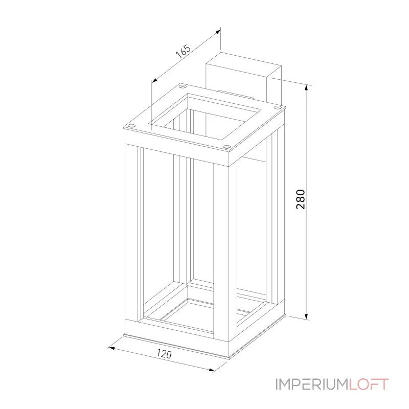 Уличный настенный светильник Elektrostandard Frame 1527 TECHNO LED