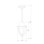 Уличный подвесной светильник Elektrostandard Fuga 35148/H