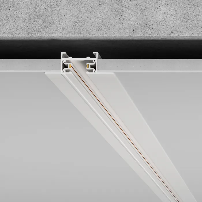 Встраиваемый шинопровод 1м с вводом питания и заглушкой Elektrostandard track rail wh recessed a057095 от ImperiumLoft