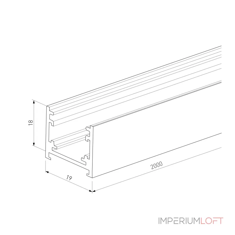 Шинопровод накладной титан Elektrostandard Line Magnetic Brass 2м 85227/00