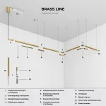 Шинопровод накладной титан Elektrostandard Line Magnetic Brass 2м 85227/00