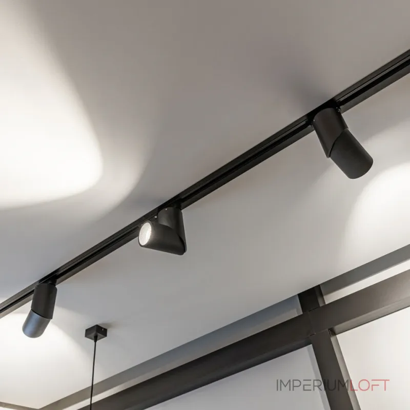 Встраиваемый шинопровод 1м с вводом питания и заглушкой Elektrostandard track rail bk recessed a057091