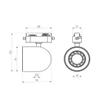Трековый светильник для однофазного шинопровода Elektrostandard Ogma MRL 1005