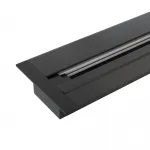 Встраиваемый шинопровод 1м с вводом питания и заглушкой Elektrostandard track rail bk recessed a057091 от ImperiumLoft