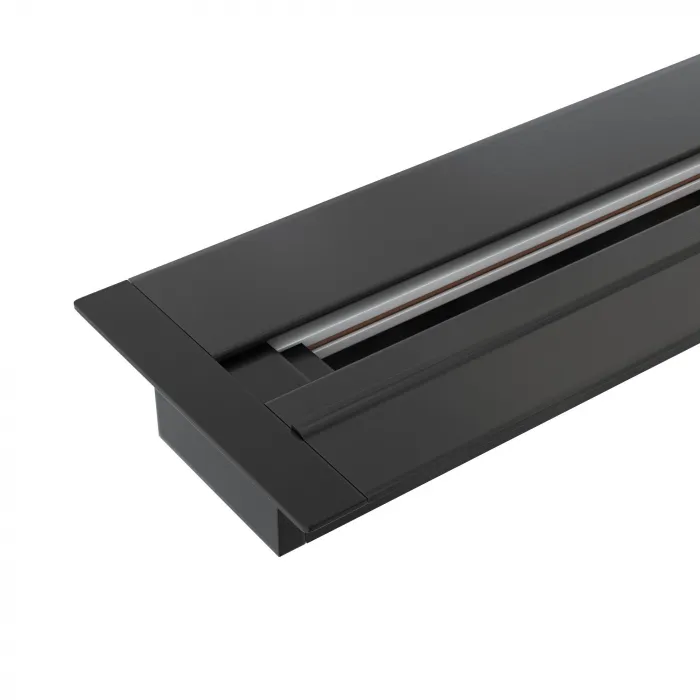 Встраиваемый шинопровод 1м с вводом питания и заглушкой Elektrostandard track rail bk recessed a057091 от ImperiumLoft