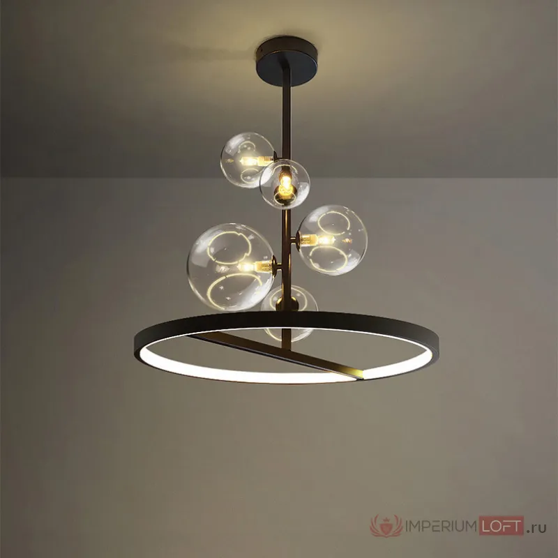 Подвесной светильник IONA B D48 black от ImperiumLoft