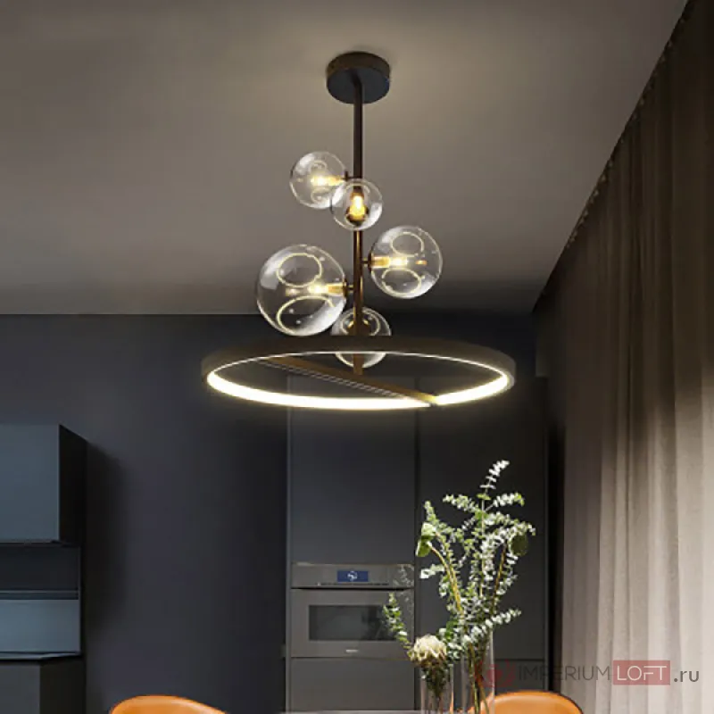 Подвесной светильник IONA B D48 black от ImperiumLoft