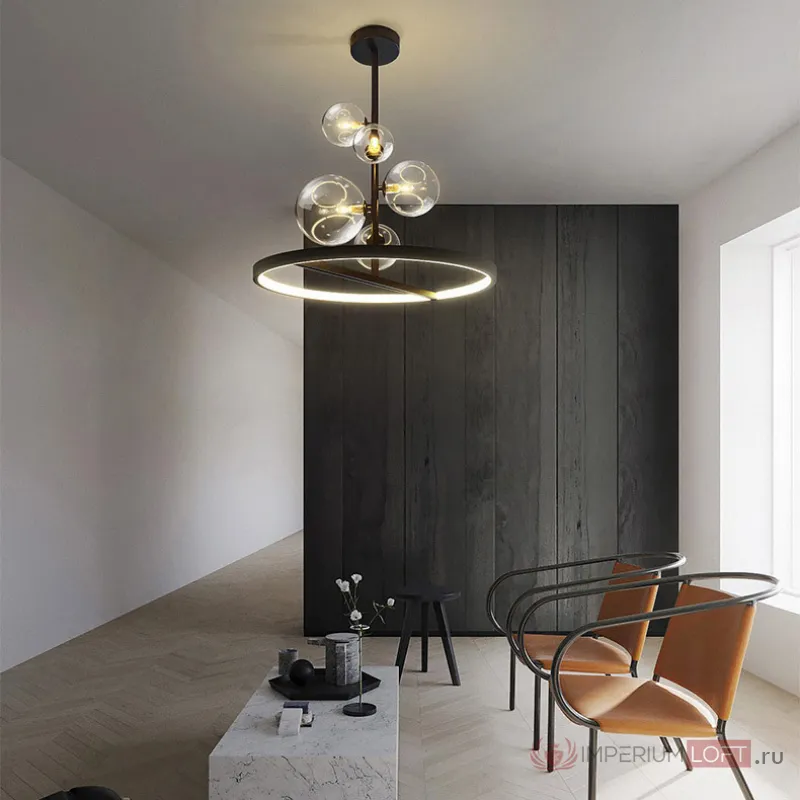 Подвесной светильник IONA B D48 black от ImperiumLoft