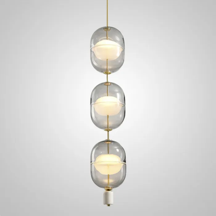 Подвесной светильник PLATTE 3 brass 3000К от ImperiumLoft