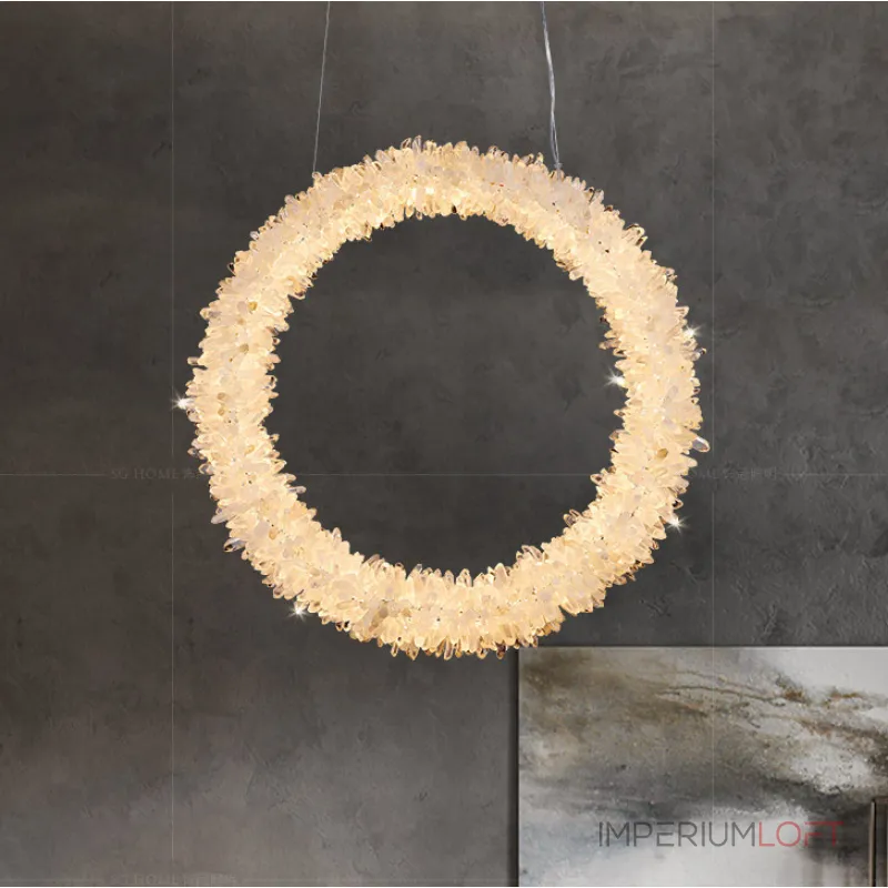 Подвесной светильник ROSLYN RING chrome D 40 от ImperiumLoft