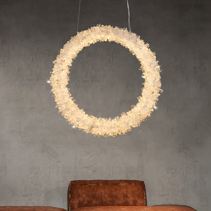 Подвесной светильник ROSLYN RING chrome D 40 от ImperiumLoft