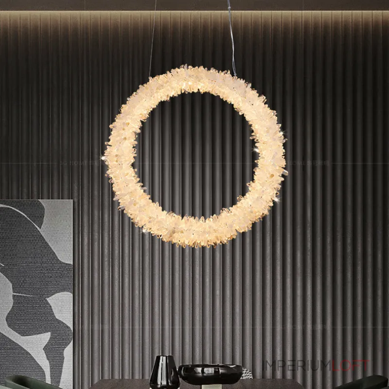 Подвесной светильник ROSLYN RING chrome D 40 от ImperiumLoft