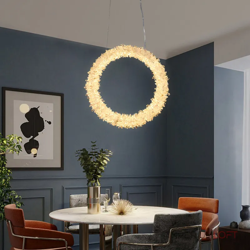 Подвесной светильник ROSLYN RING chrome D 40 от ImperiumLoft