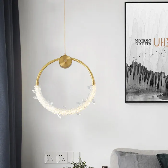 Подвесной светильник ACOSTA brass D 36 от ImperiumLoft