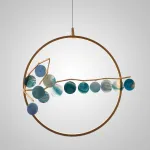 Подвесной светильник AGATE 10 multicolour D60 от ImperiumLoft