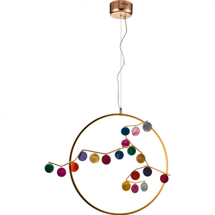 Подвесной светильник AGATE 10 multicolour D60 от ImperiumLoft