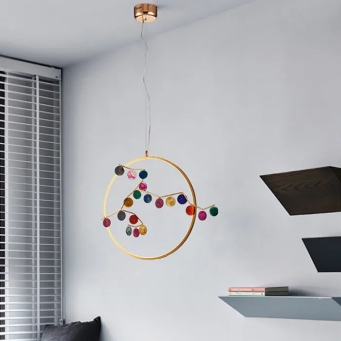 Подвесной светильник AGATE 10 multicolour D60 от ImperiumLoft