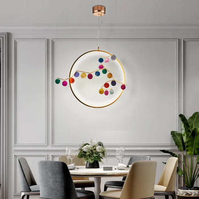 Подвесной светильник AGATE 10 multicolour D60 от ImperiumLoft