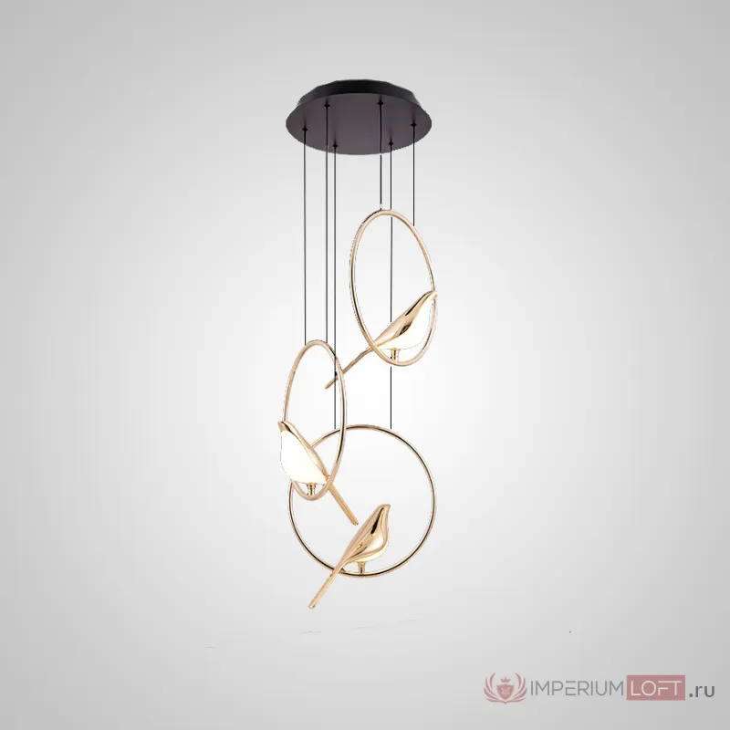 Подвесной светильник NOMI 1 gold black 3000К от ImperiumLoft