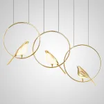Подвесной светильник NOMI 4 gold black 3000К от ImperiumLoft