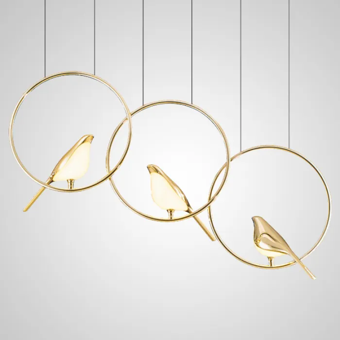 Подвесной светильник NOMI 4 gold black 3000К от ImperiumLoft