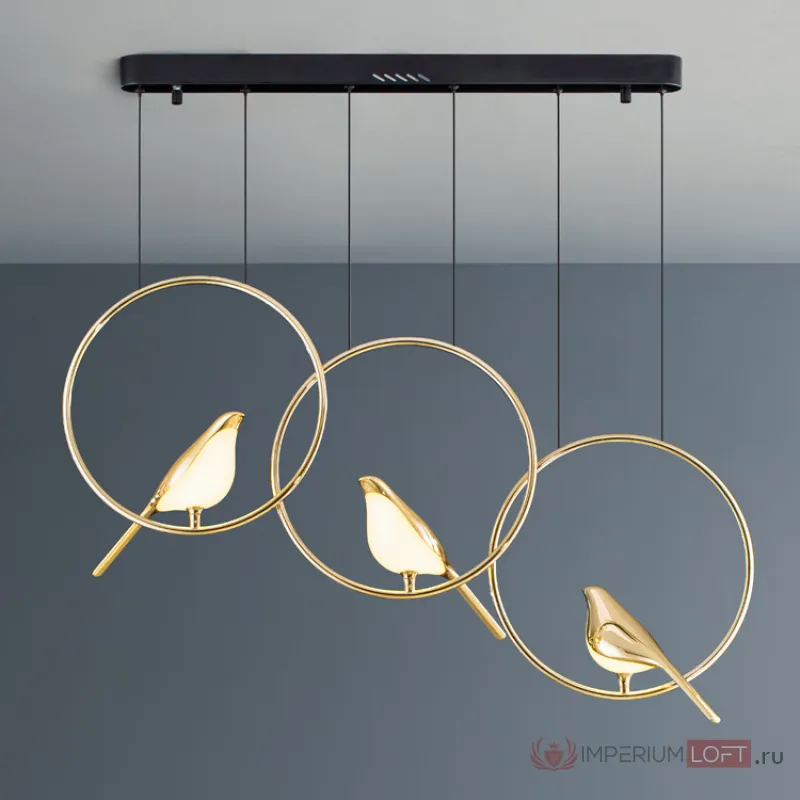 Подвесной светильник NOMI 1 gold black 3000К от ImperiumLoft
