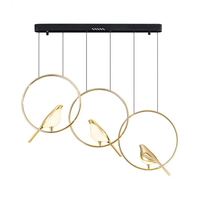 Подвесной светильник NOMI 4 gold black 3000К от ImperiumLoft