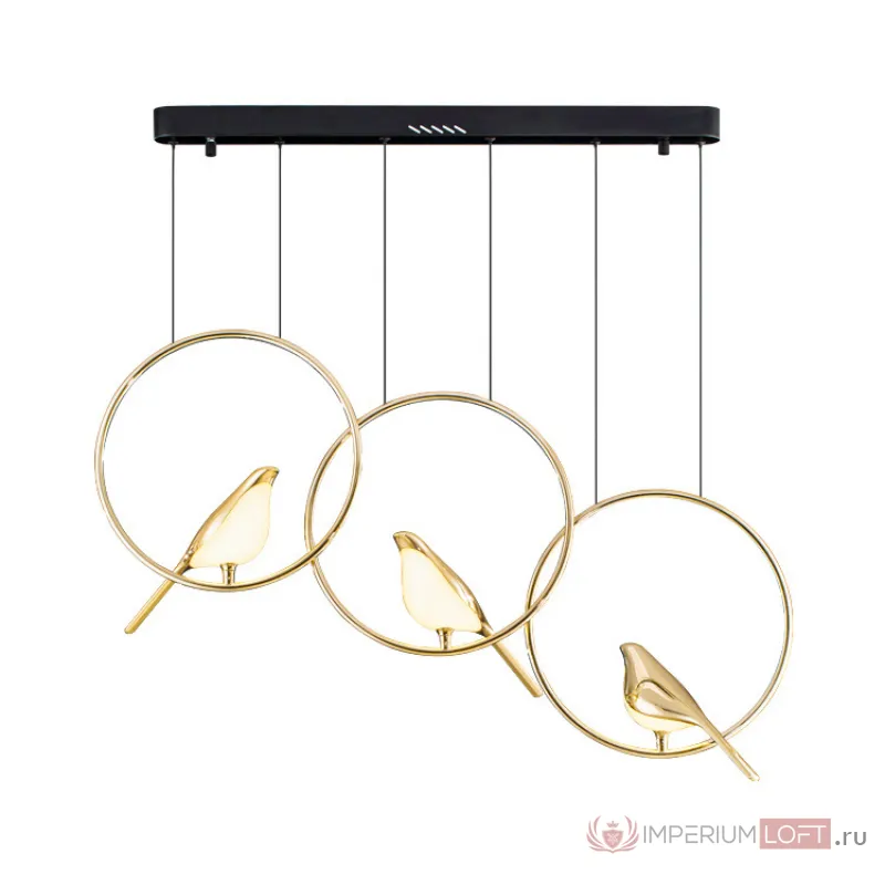 Подвесной светильник NOMI 1 gold black 3000К от ImperiumLoft