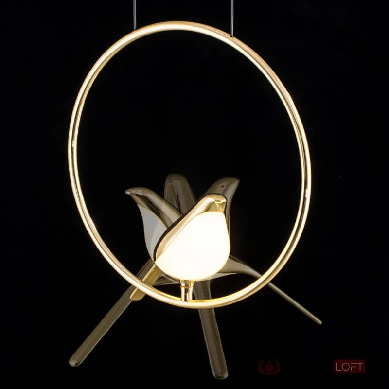 Подвесной светильник NOMI 1 gold black 3000К от ImperiumLoft