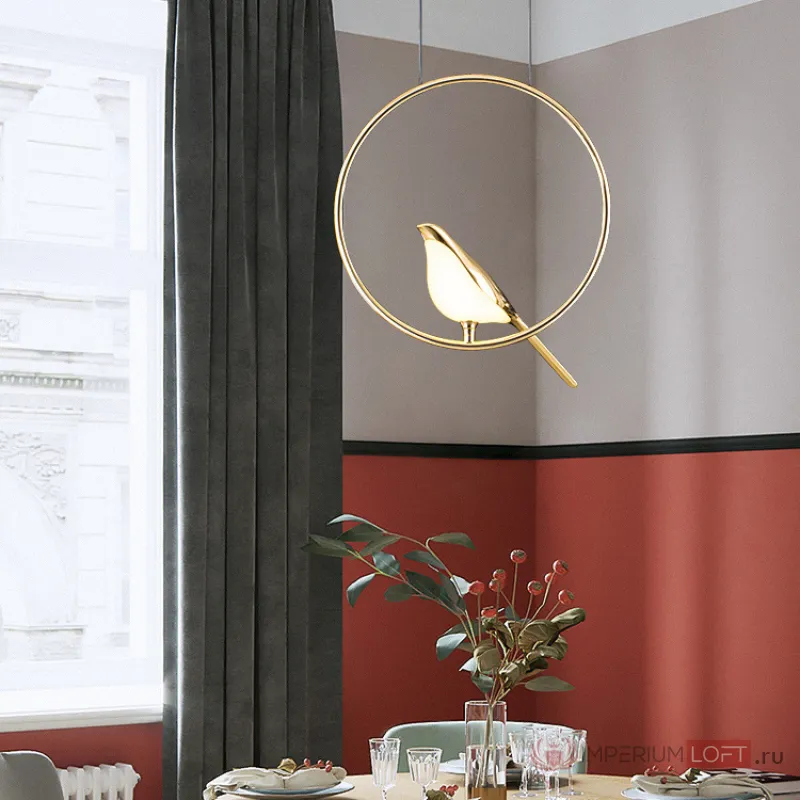Подвесной светильник NOMI 1 gold black 3000К от ImperiumLoft