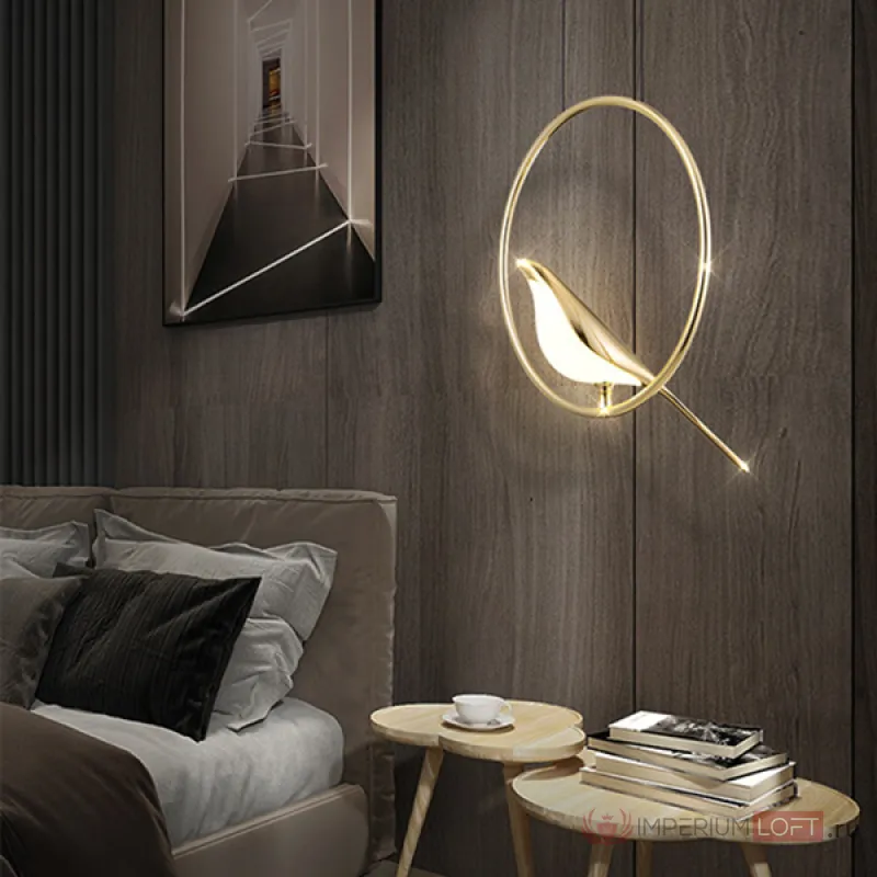 Подвесной светильник NOMI 1 gold black 3000К от ImperiumLoft