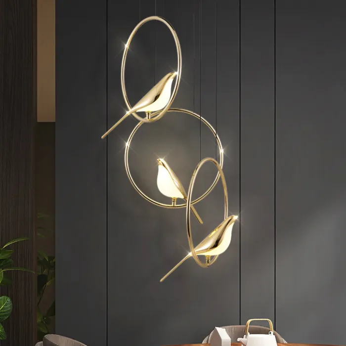 Подвесной светильник NOMI 4 gold black 3000К от ImperiumLoft