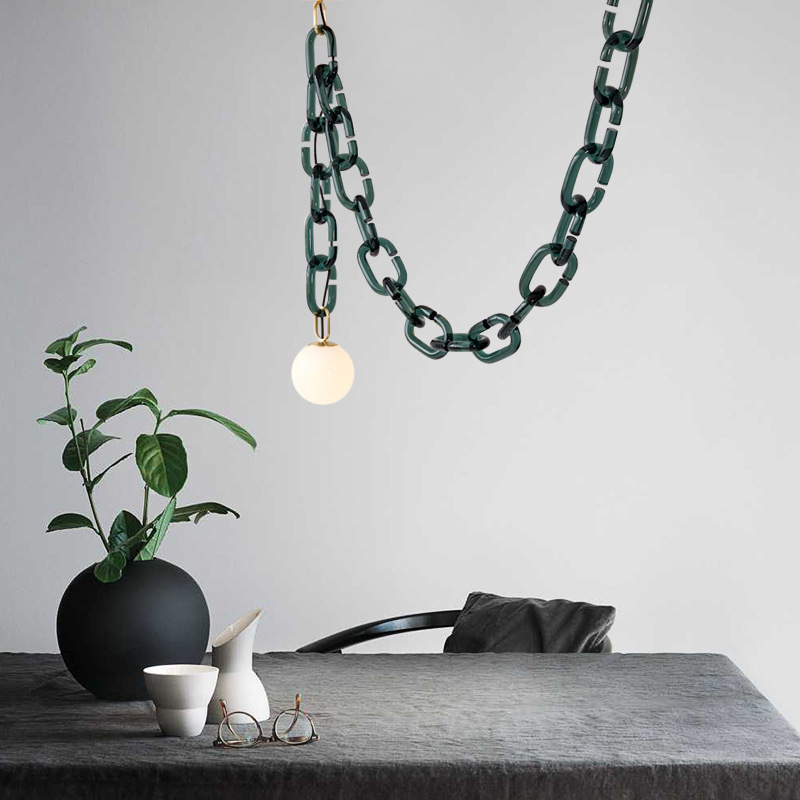 Подвесной светильник CHAIN 2 green